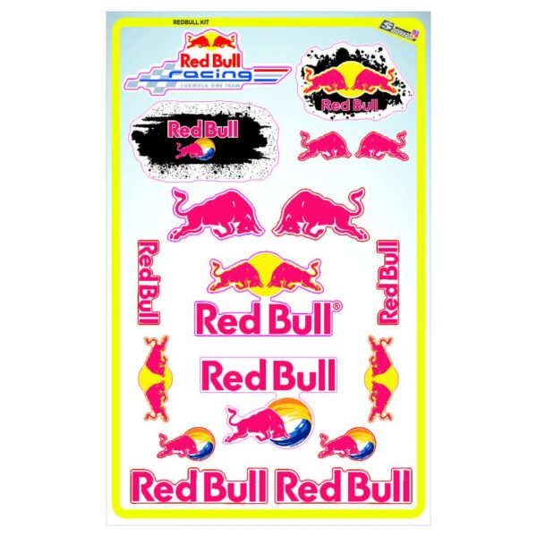 برچسب اسپانسر کیت ( برچسب پک لوگو برند ردبول-redbull ) رد بول - Red bull